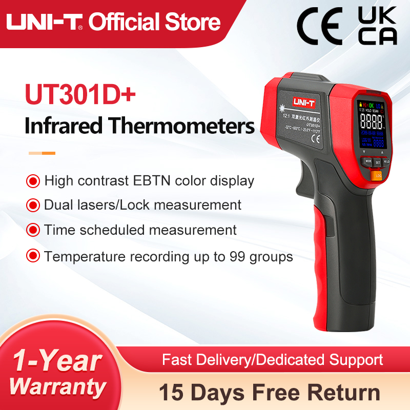 Industrial Laser Temperature - UNI-T 디지털 적외선 온도계 UT303D +