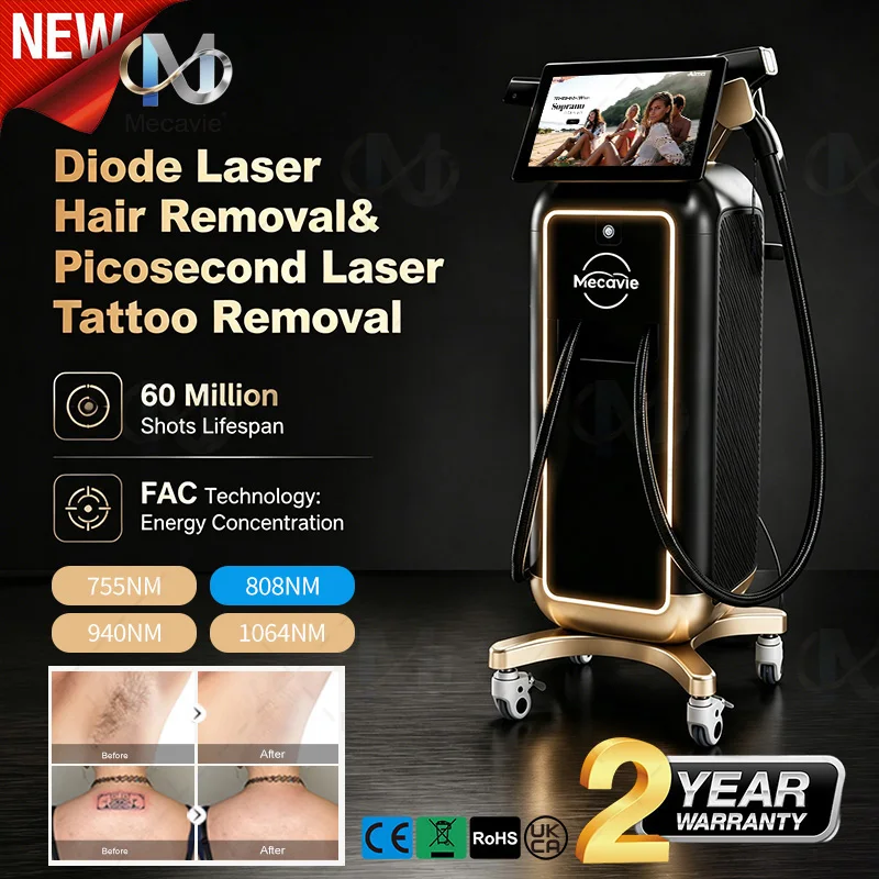 Industrial Hair Laser Machine - 2-in-1 다이오드 피코초 레이저 기기, 5000W