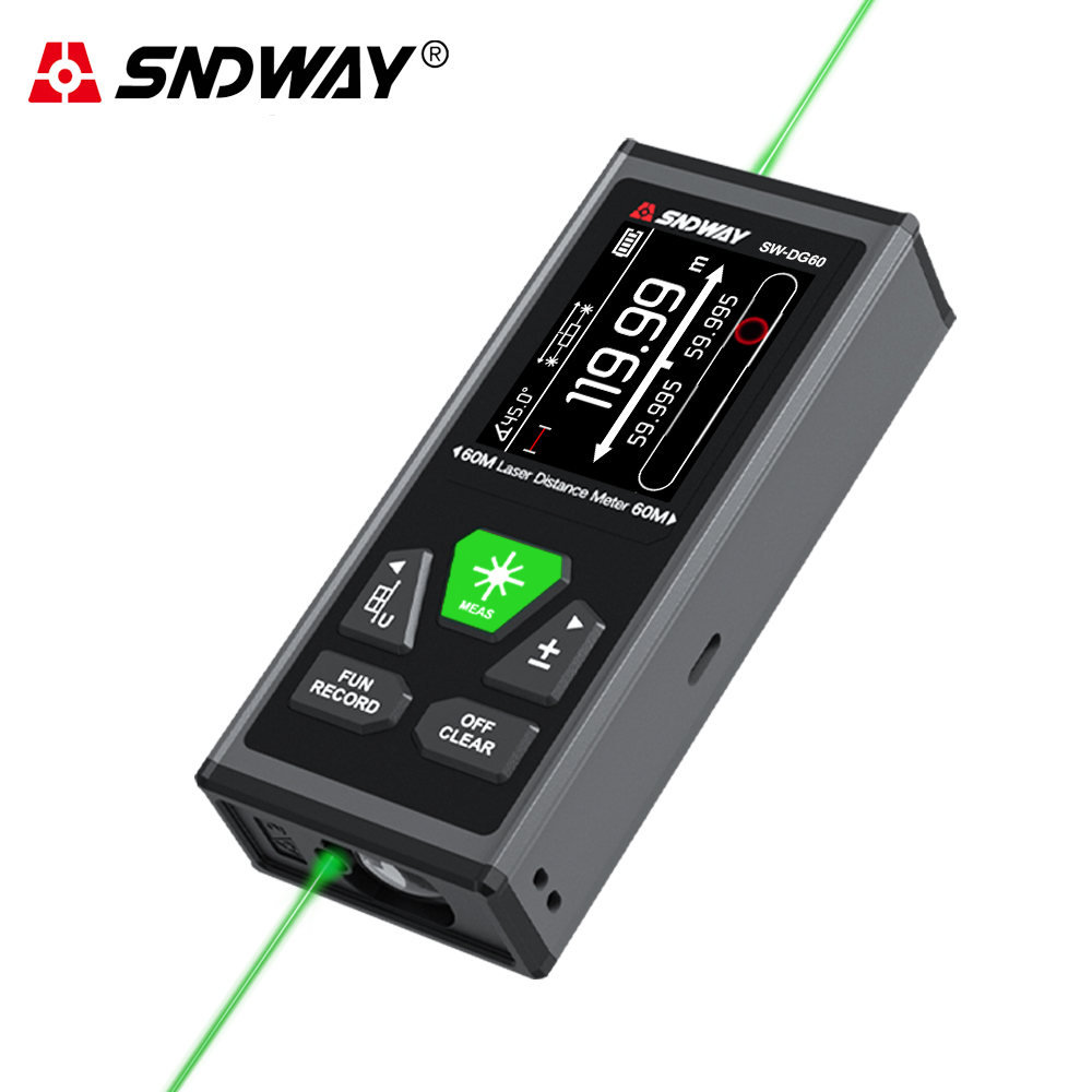 Industrial Laser Training - SNDWAY 듀얼 레이저 거리 측정기 충전식