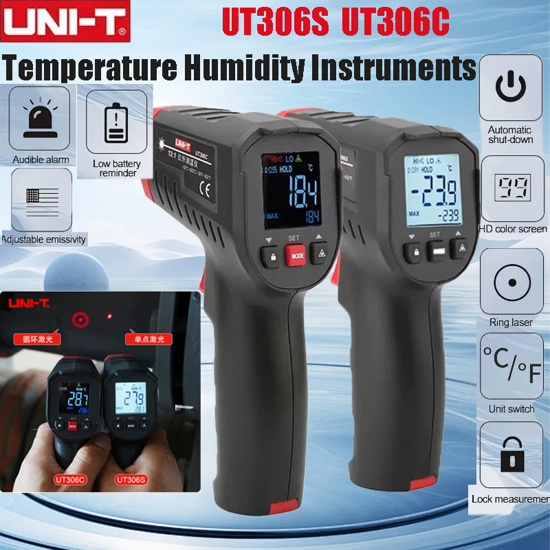 UNI-T UT306S UT306C 디지털 온도계 레이 - Industrial Laser Temperature 리뷰 및 가격