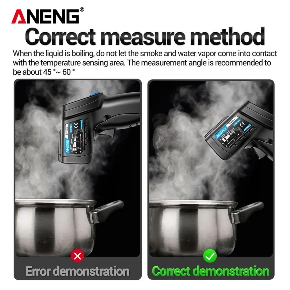 ANENG TH104 휴대용 적외선 온도계 -50~55 - Industrial Laser Temperature Sensor 리뷰 및 가격