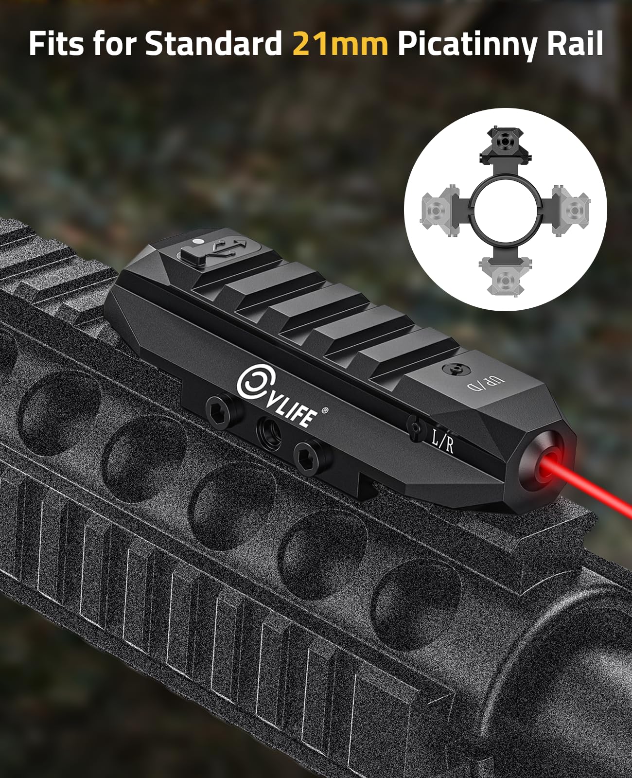 소총 전술 전술을위한 CVLIFE 로우 프로파일 레이저 - Industrial Laser Gun 리뷰 및 가격