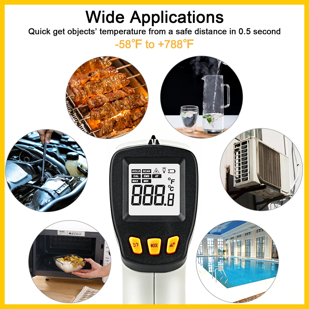 XRCLIF 비접촉 고온계 레이저 적외선 온도계, 계량 - Industrial Laser Temperature 리뷰 및 가격