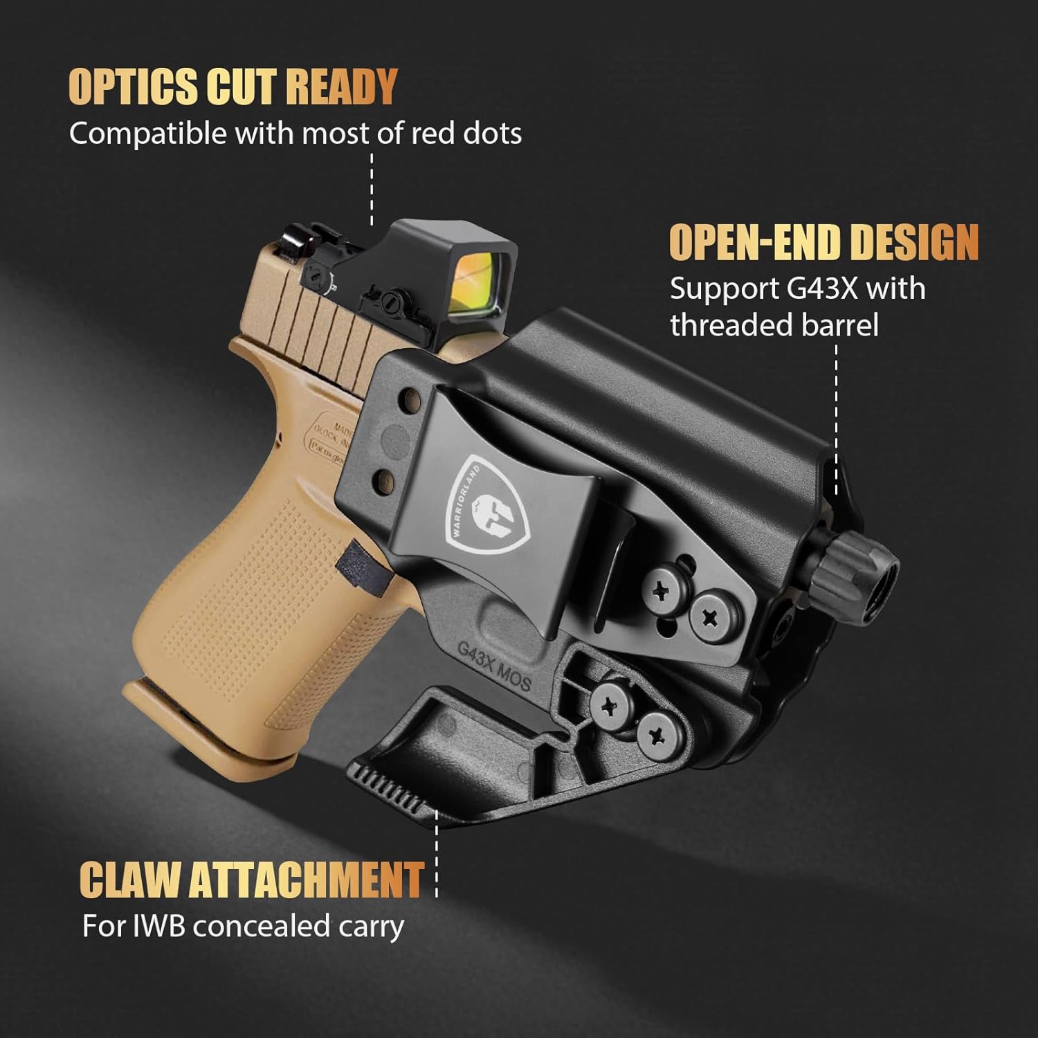 G43x 홀스터용 IWB/OWB, 글록 43 / 43X - Industrial Laser Gun 리뷰 및 가격