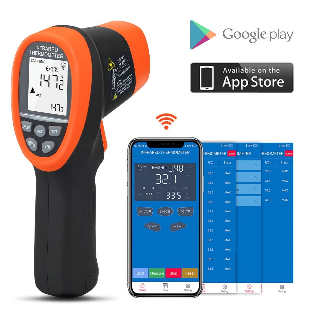 BTMETER 디지털 고온계 비접촉 IR 온도계 -58 - Industrial Laser Temperature 리뷰 및 가격